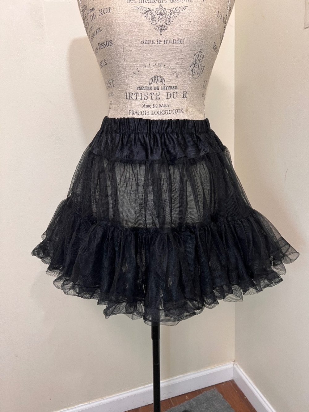 Tulle Petticoat Underskirt Layered Fluffy Ruffle Rockabilly Tutu Skirt